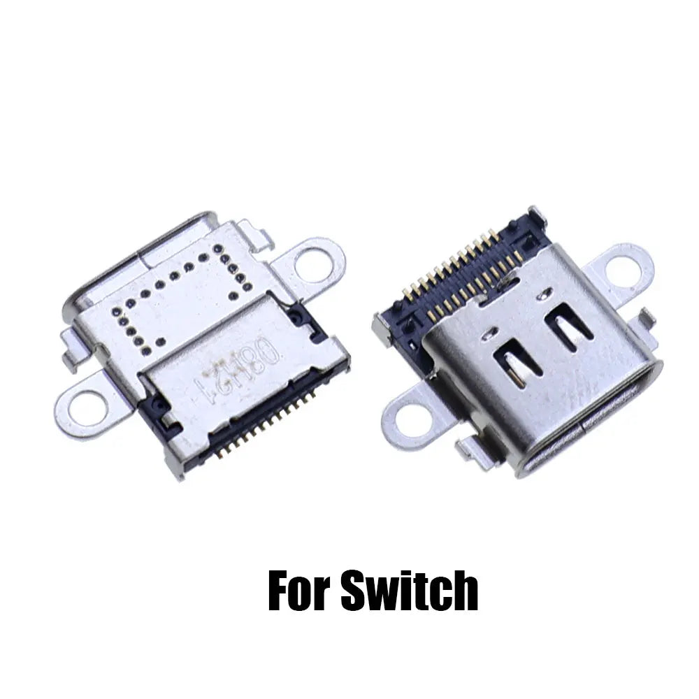 2pcs For NDS NDSL NDSi XL Power Socket Charging Port For GBA GBASP Link Connector For Switch / Lite / Oled / Pro NS Console Game console repair parts