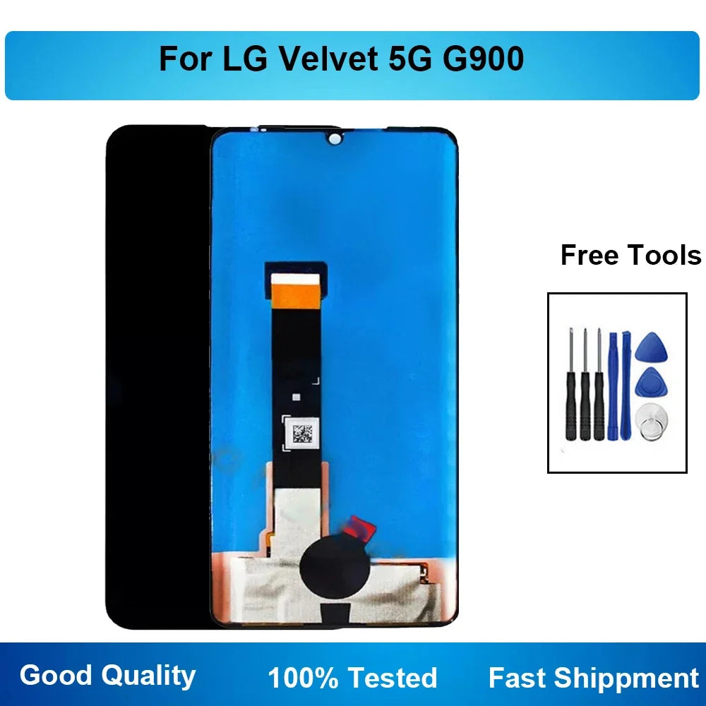For LG Velvet 5G G900 G900N G900EM G900EMW LCD Display Touch Screen Digitizer Assembly Replace Tablet repair parts