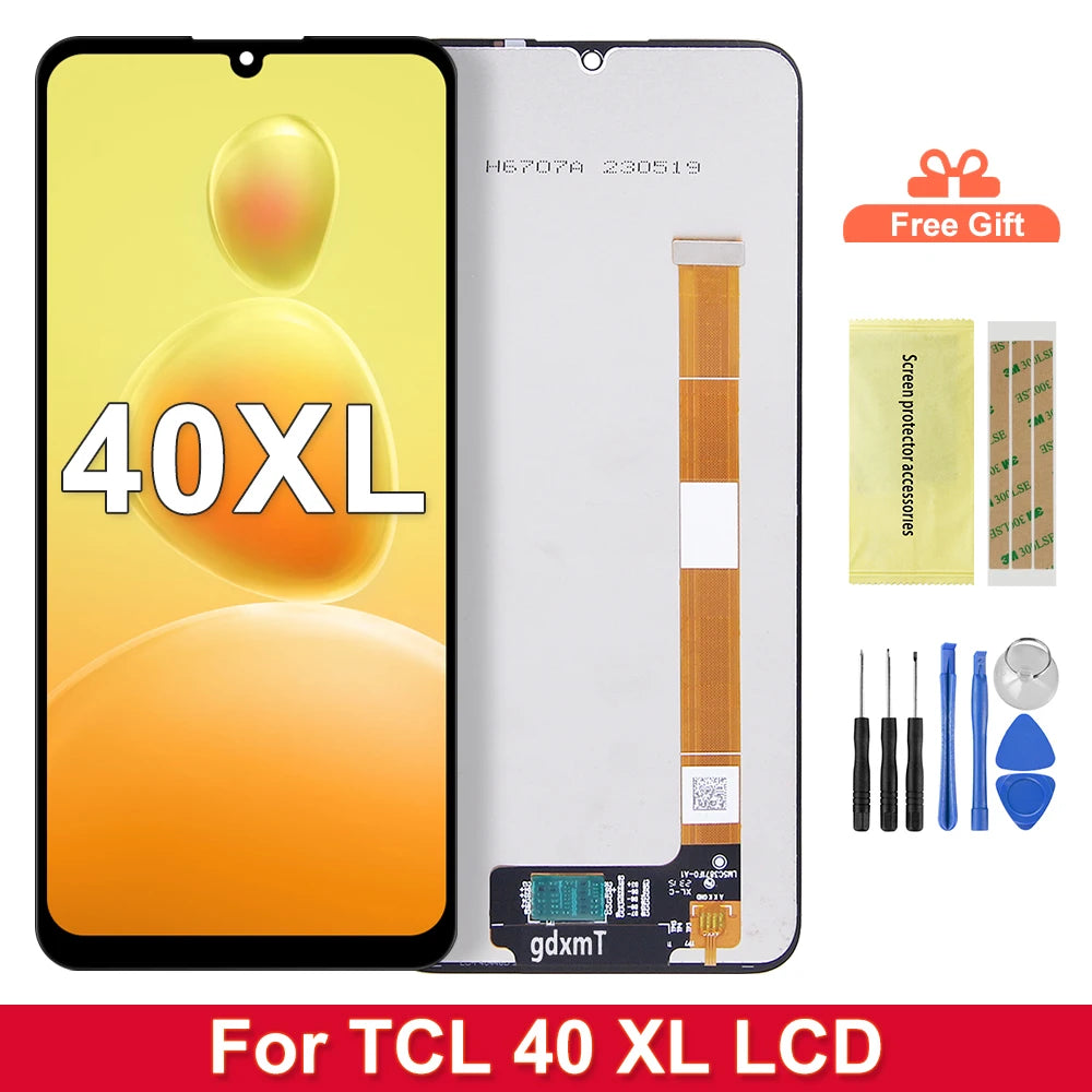 6.75" OEM For TCL 40 XL LCD T608M LCD Display Touch Digitizer Assembly Replacement Parts Screen TCL 40XL lcd 100% Tested TCL phone repair parts