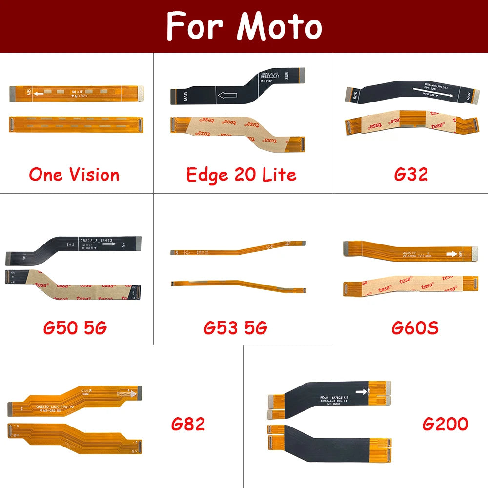 Mainboard Main Board Motherboard Connector Flex Cable For Moto G31 G41 G51 G71 G50 G60 G60s G100 G200 G32 G52 G62 G82 G53 G53 5G Motorola phone repair parts