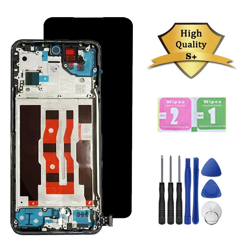6.7 Inch For Oppo Reno 12 5G Display Touch Screen Digitizer Panel Assembly Reno12 5G Lcd CPH2625 Screen With Frame  Oppo phone repair parts