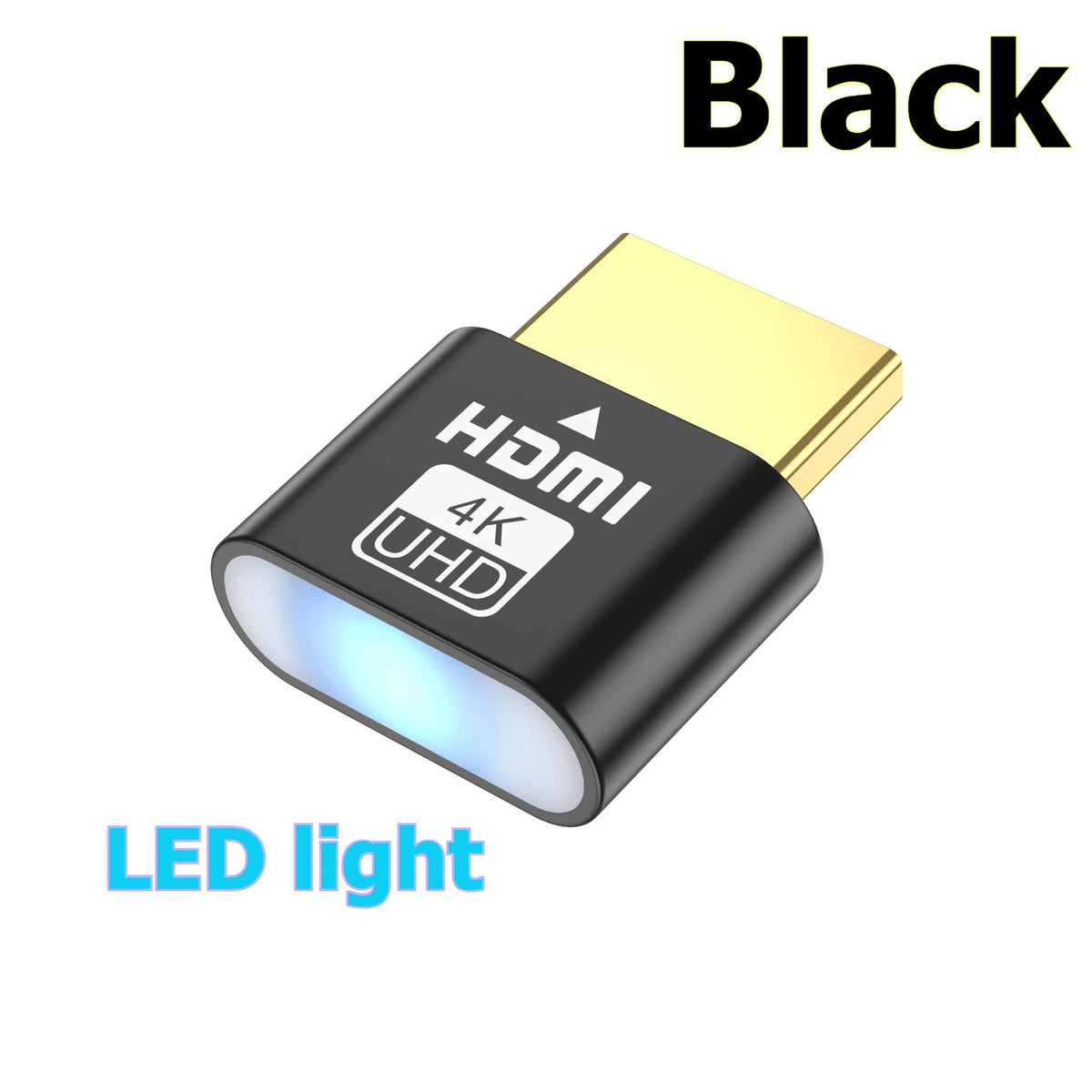 4K HDMI Dummy Plug Display Port EDID Emulator Plug Headless Adapter HDTV Virtual Display 4K DDC EDID For Bit-coin Mining Laptop Accessories