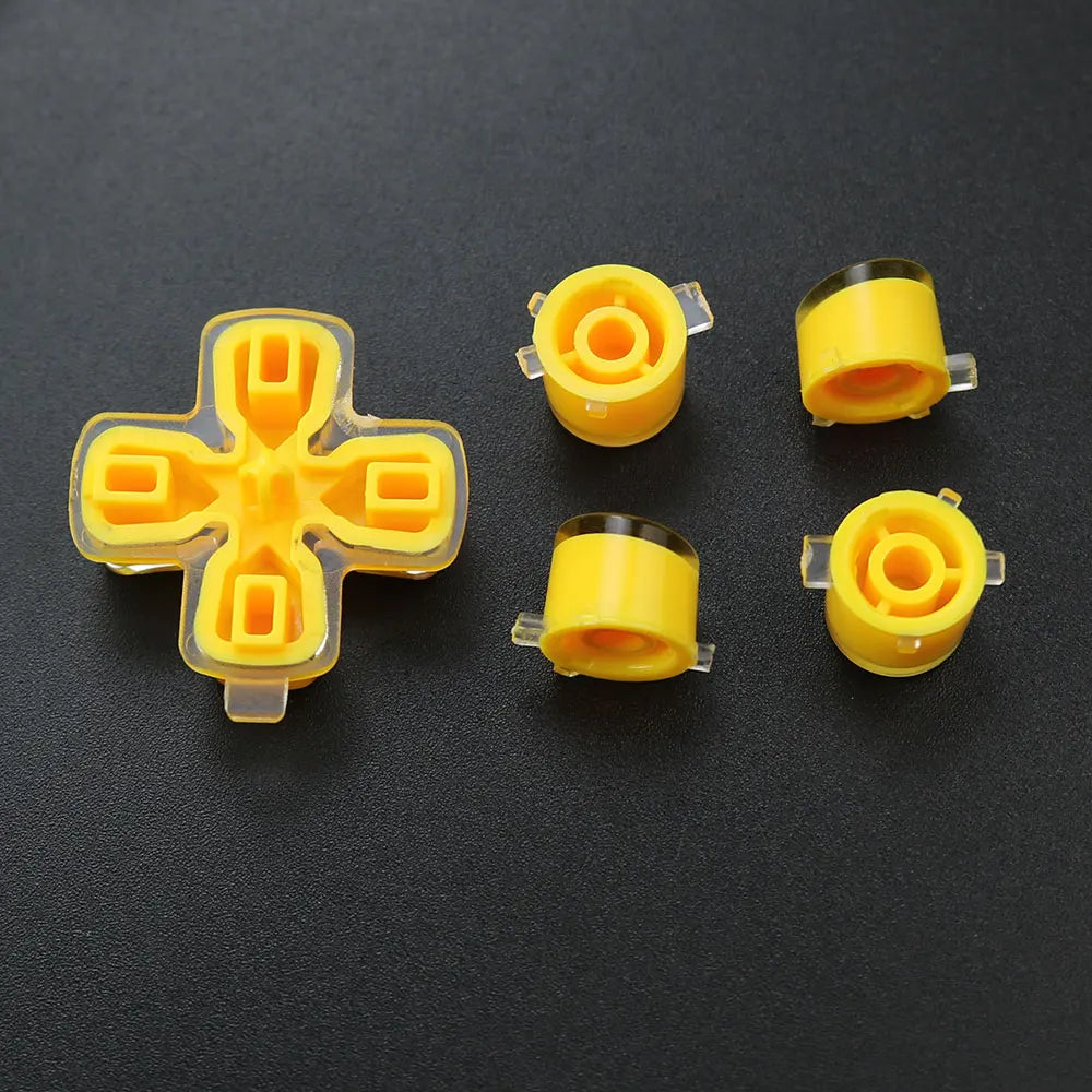 1Set For PS5  V1 V2 V3 Controller Gamepad Crystal Button A B X Y D Pad Cross Direction Function Key Replacement Game console repair parts