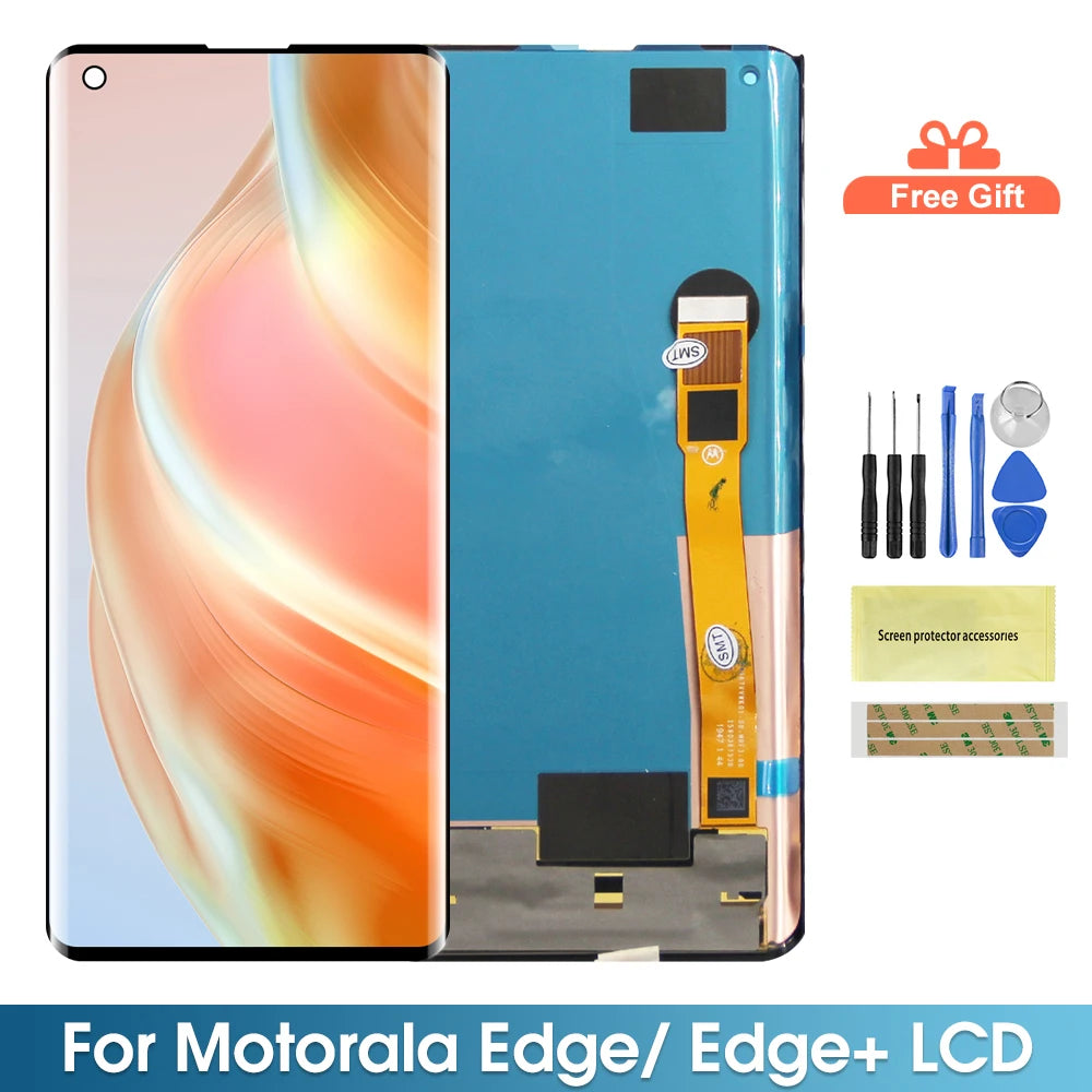 Screen for Motorola Moto Edge XT2063-2 Lcd Display Touch Screen with Frame for Motorola Edge+ Edge Plus Screen Replacement Motorola phone repair parts