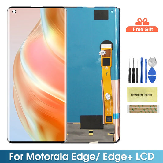 Screen for Motorola Moto Edge XT2063-2 Lcd Display Touch Screen with Frame for Motorola Edge+ Edge Plus Screen Replacement Motorola phone repair parts