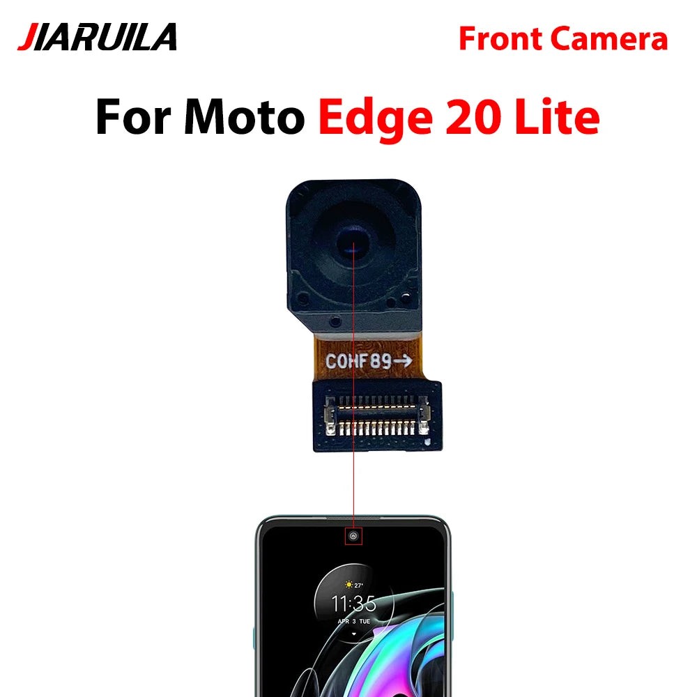 Front Camera Flex Front Back Rear Camera Module Flex Cable For Motorola Moto Edge 20 30 40 50 Neo Fusion Lite Pro Motorola phone repair parts
