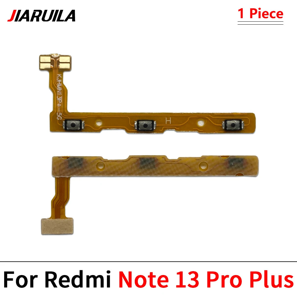 Power On Off Volume Side Button Key Flex Cable For Xiaomi Redmi Note 12 13 14 Pro Plus 4G 5G  Xiaomi  Xiao mi phone repair parts