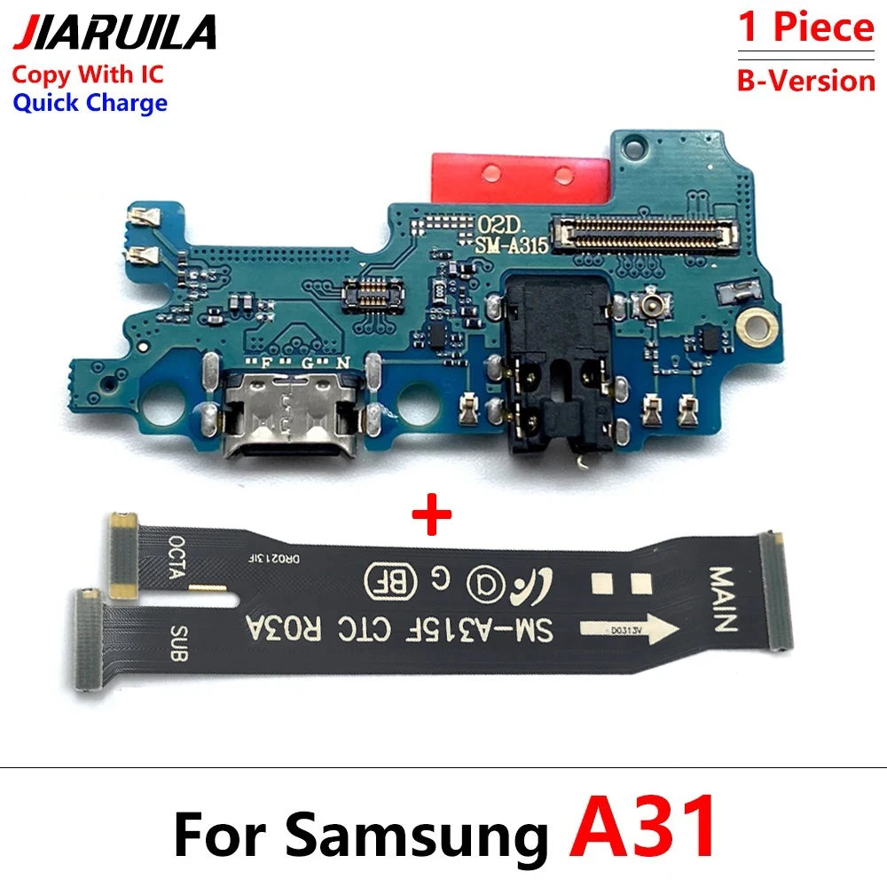 10Pcs, USB Charger Charging Dock Port Connector Main Flex Cable For Samsung A10 A20 A30 A50 A70 A31 A51 A71 A10s A20s A30s A21s Samsung phone repair parts