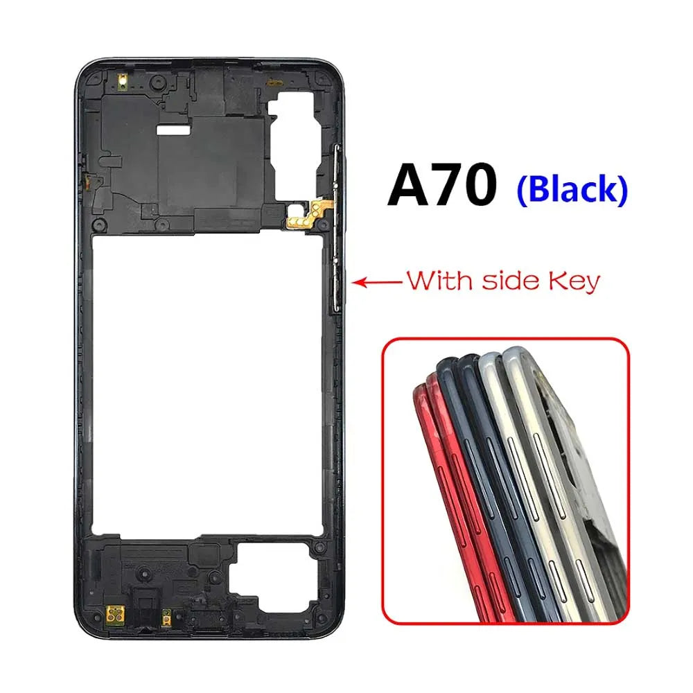 New Housing Middle Frame Bezel Middle Plate Cover For Samsung A20 A30 A50 A70 Replacement parts  Samsung phone repair parts