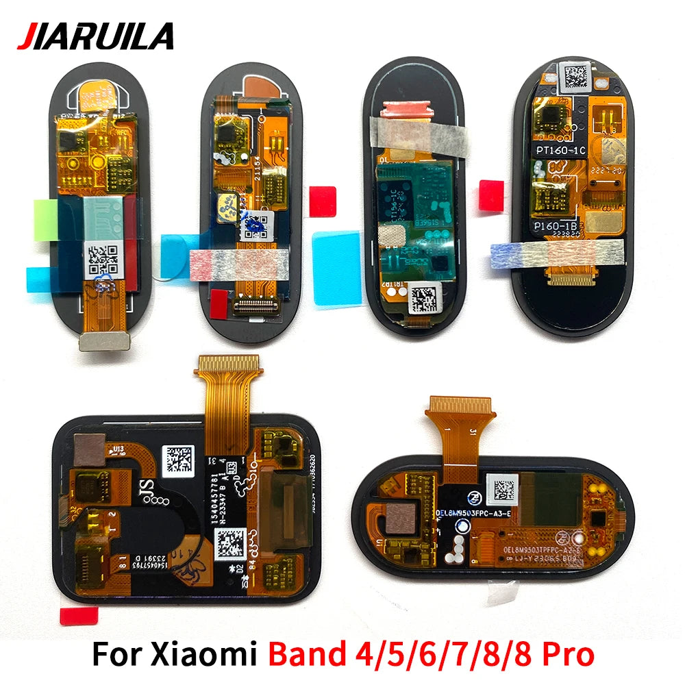 New For Xiaomi Mi Band 4 5 6 7 8 Pro 8Pro LCD Display Touch Screen Digitizer Assembly For Xiaomi Mi Band5 Band6 Band7 Band8  Xiaomi  Xiao mi phone repair parts