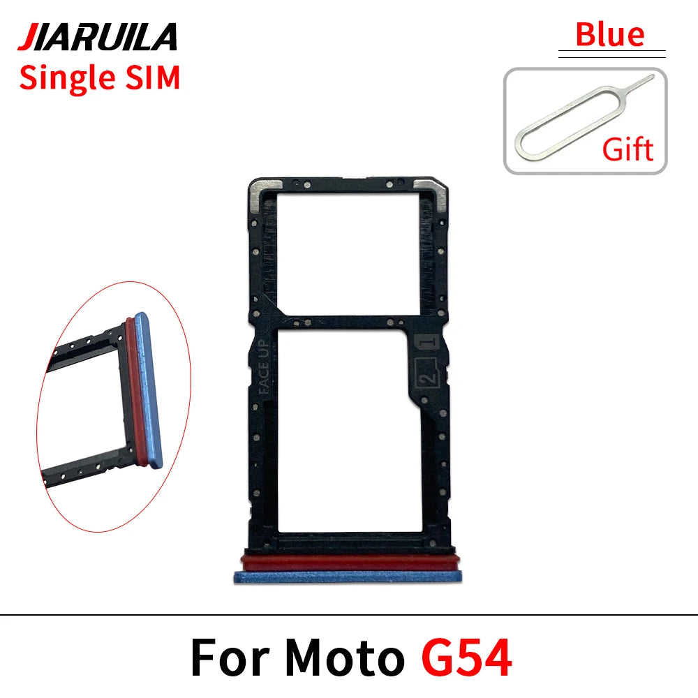 10Pcs/Lot，New For Motorola Moto G04 G04s G14 G24 G34 G54 SIM Card Tray Slot Holder Adapter Accessories Motorola phone repair parts