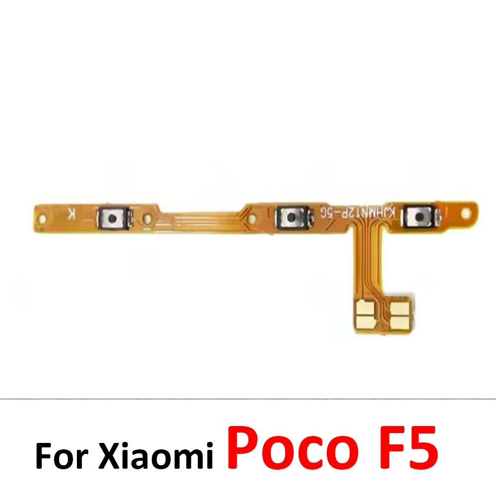 New For Xiaomi Poco F1 F2 F3 F4 F5 M3 M4 X3 X4 X5 X6 Pro 4G 5G GT Power Switch On / Off Button Volume Key Button Flex Cable  Xiaomi  Xiao mi phone repair parts