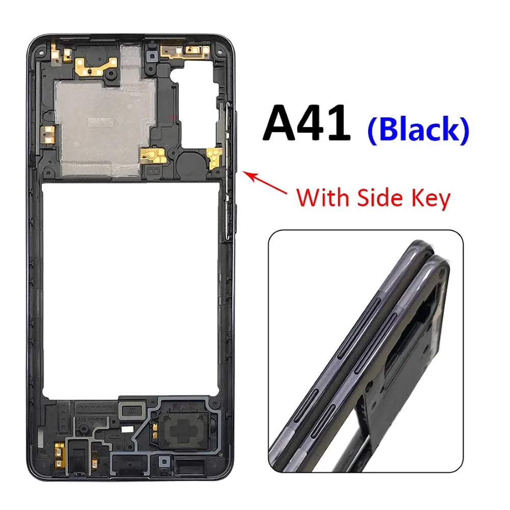 New Housing Middle Frame Bezel Middle Plate Cover For Samsung A31 A41 A51 A71 Repair Parts Samsung phone repair parts