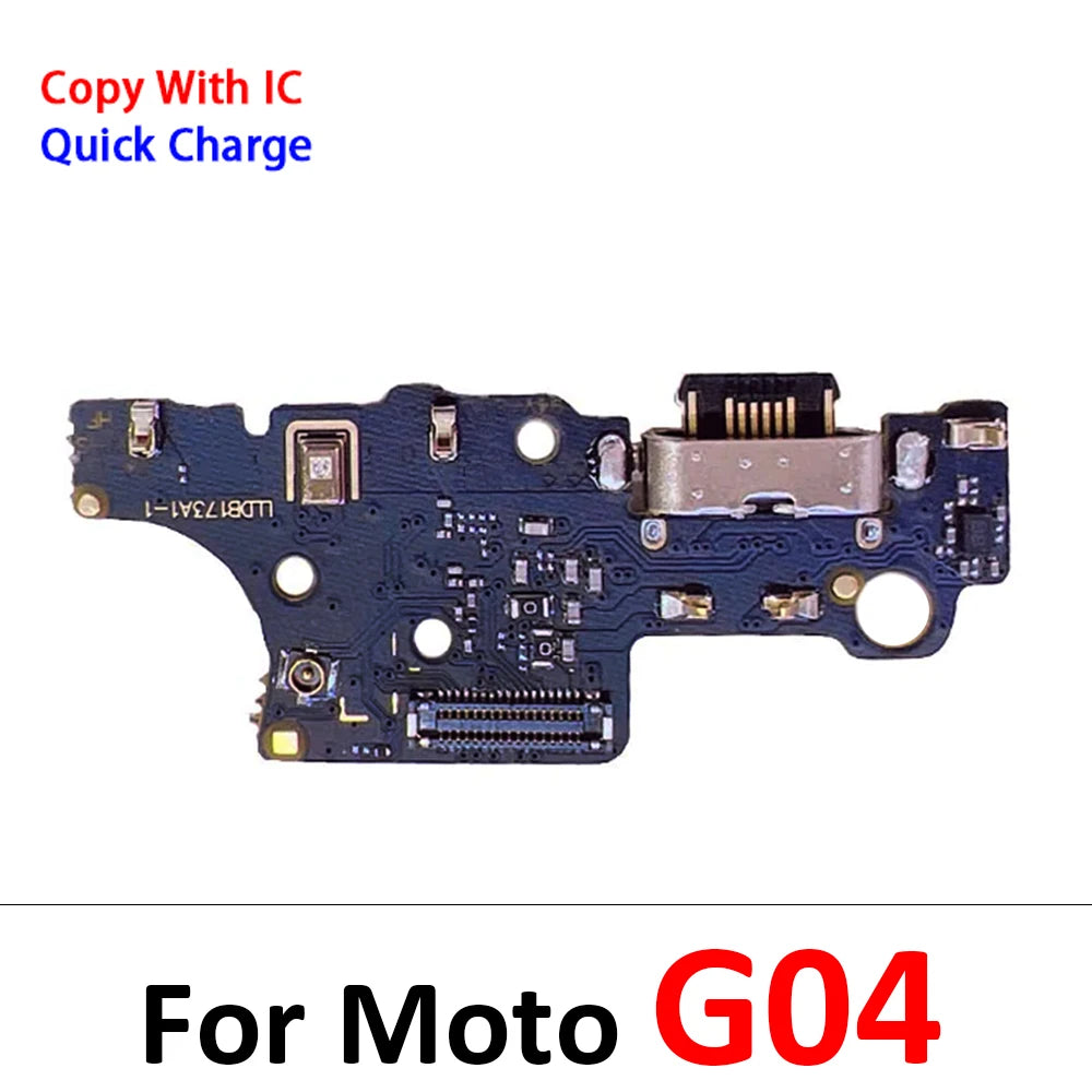 USB Charging Board Port Dock Charger Connector Flex Cable For Moto E6i E7i E22i E32 G24 Power G04 G14 G54 G64 G84 G42 G62 5G Motorola phone repair parts