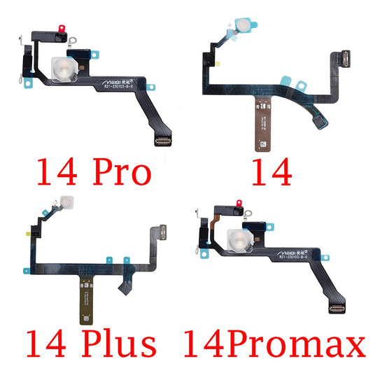 1pcs LED Flash Light Sensor Flex Cable For iPhone 12 14 Plus 13 Pro Max 11 Proximity Distance Ambient Parts iPhone phone repair parts