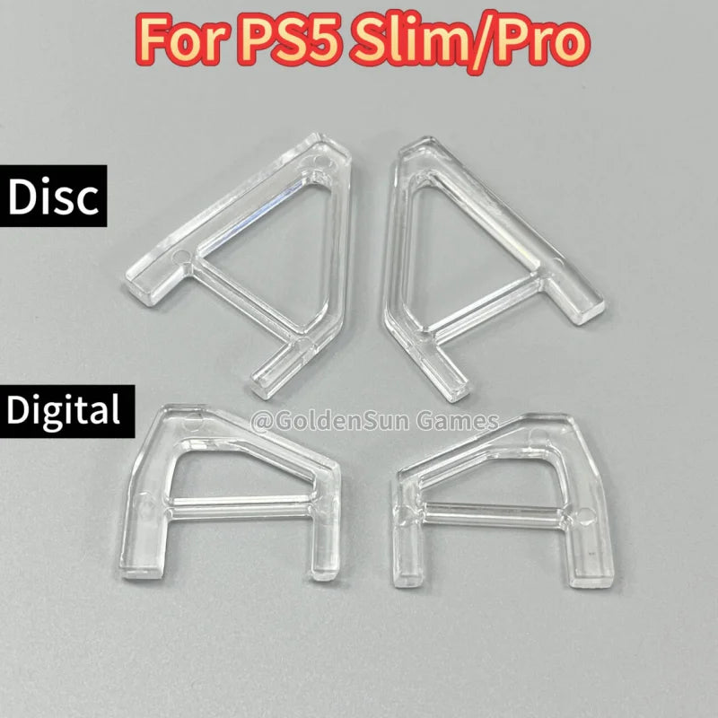 100Sets Triangular Stand Optical Disc /Digital Version for Ps5 Slim Pro Tripod Host Heat Dissipation Anti Slip Bracket for PS5 Game console repair parts