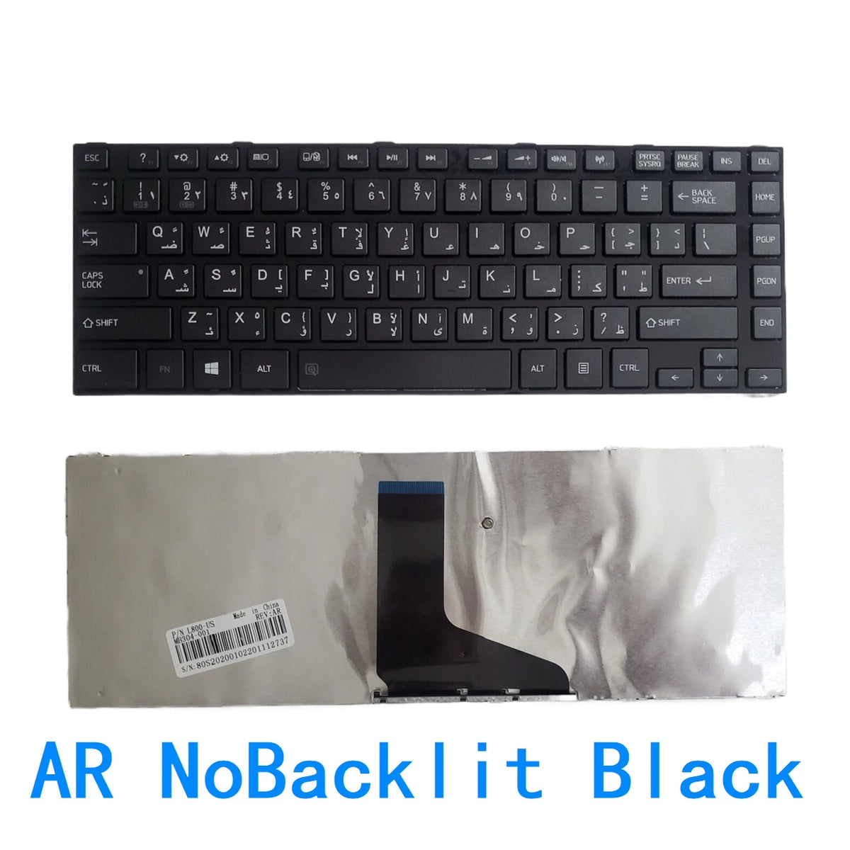 New US Spanish Arab Language  Backlit Keyboard For Toshiba Satellite L840 L845 L845d L800 L805 L830 Replacement Keyboard