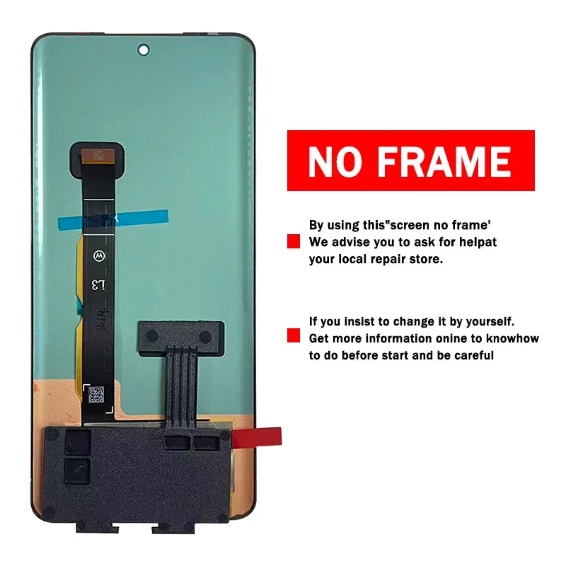 6.55" AMOLED For Motorola Edge 40 LCD XT2303-2 Display Screen Touch Panel Digitizer For Moto Edge40 LCD With Fingerprints Motorola phone repair parts