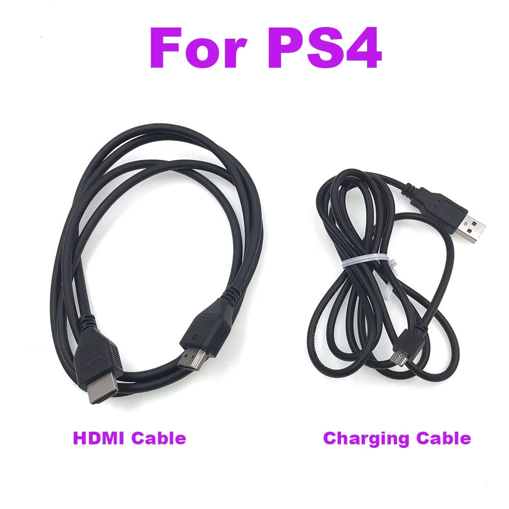 For PS4 HDMI-compatible Cable Ultra HD TV Video Wire Projector Digital Cord & Micro USB Charging Cable Game console repair parts