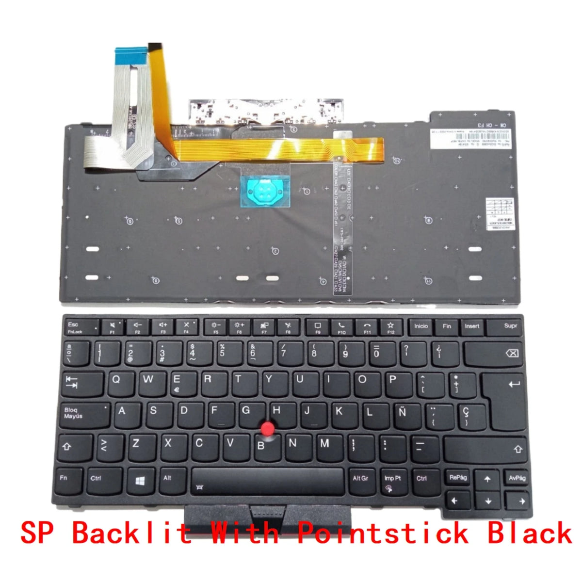 New US Spanish Laptop Backlit Keyboard For Lenovo Thinkpad T14 Gen1 / P14s Gen2 Notebook PC Replacement Lenovo laptop repair parts