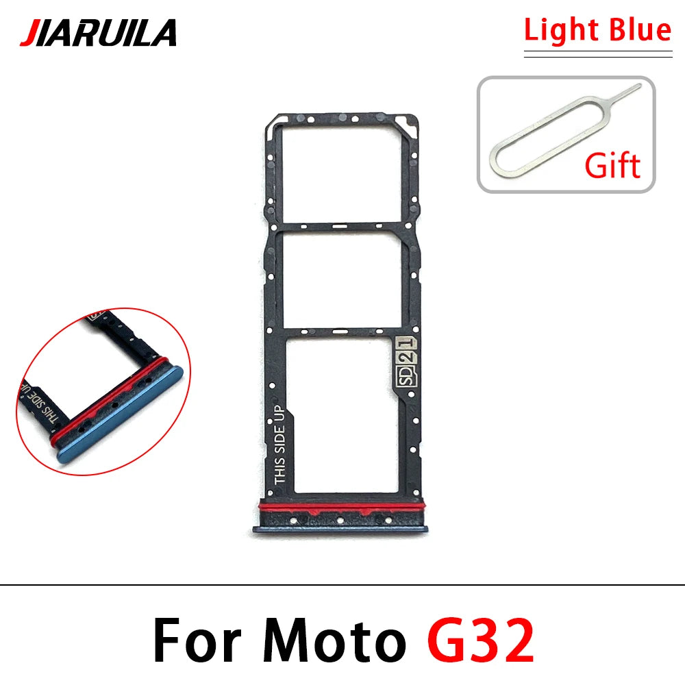 10Pcs, New For Motorola Moto G31 G51 G71 G22 G32 G52 G62 G72 Micro Nano SIM Card Holder Tray Slot Holder Adapter Socket Motorola phone repair parts