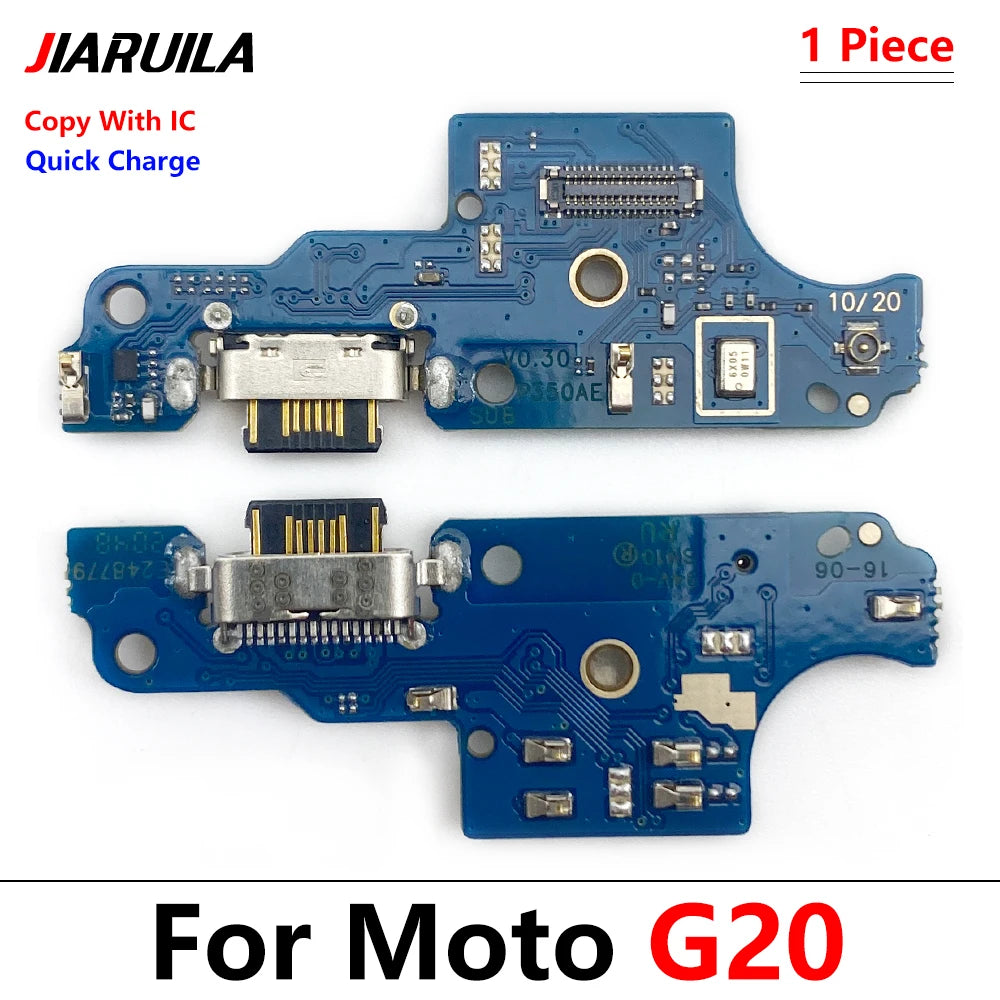 10Pcs USB Charger Charging Dock Port Connector Flex Cable For Moto G10 G100 Power G20 G30 G31 G41 G60 G60s G22 G71 G50 G51 5G Motorola phone repair parts