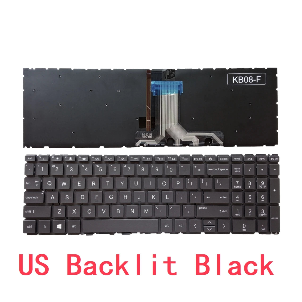 New US Russian UK Laptop Backlit Keyboard For HP 15-EH 15-EG 15-ER 15M-EH 17-CN 17-CP 17S-CU 470 G8 Notebook PC Replacement  HP laptop repair parts