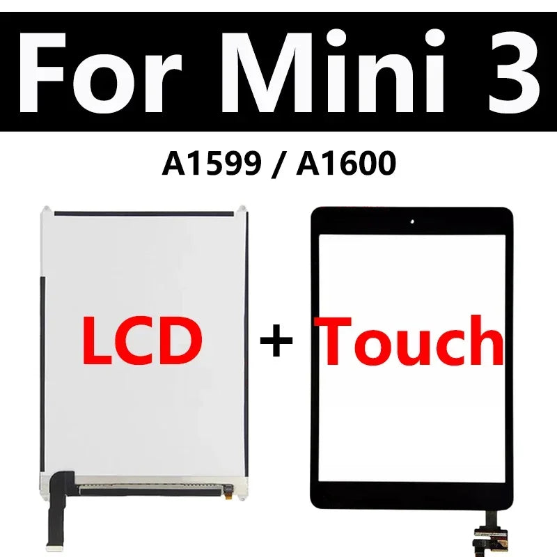 OEM Pantalla LCD Touch Screen For Apple iPad Mini 1 2 3 A1599 A1489 A1432 Assembly Digitizer Front Glass Display Replace  iPad repair parts