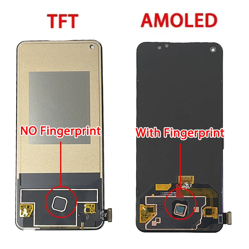 6.43" Super AMOLED For OnePlus Nord 2T 1+Nord 2 T 5G LCD Display Touch Screen Digitizer Assembly FCPH2399, CPH2401 Display  OnePlus phone repair parts