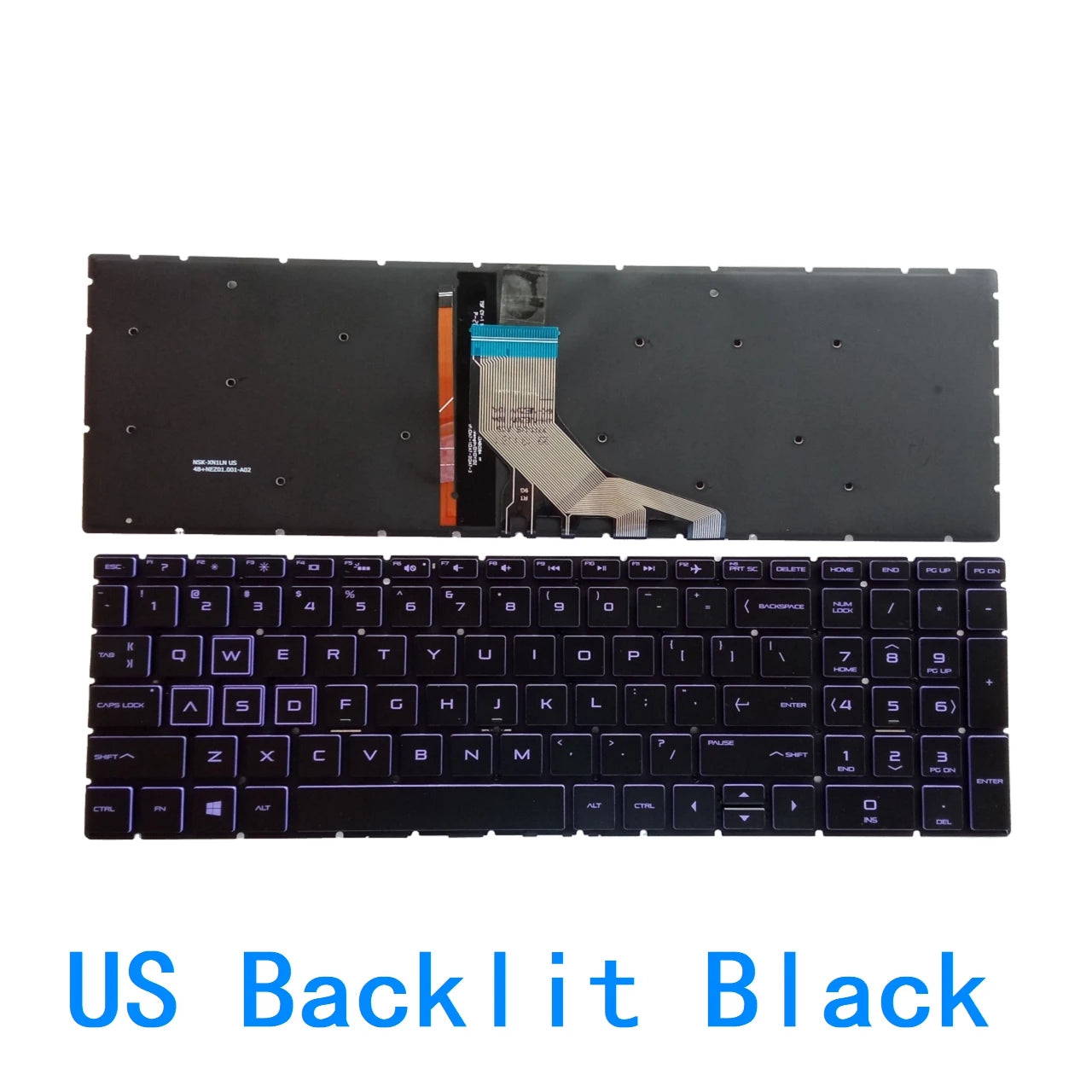 US RU Backlit Keyboard For HP Pavilion 15-DA 15-CX 15-DB 15-DX 15-DR 250 G7 /255 G7 /256 G7 15-CN 15-CS 15-CR 15-CW 17-BY 17-CA  HP laptop repair parts