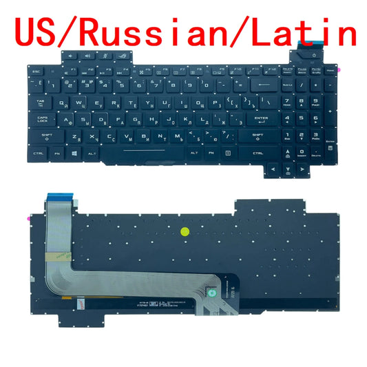 New US Russian Latin Backlit Keyboard For ASUS ROG Strix GL503 GL503VD GL503VM GL503GE GL503VS GL703 GL703VD GL703VM GL703GE ASUS laptop repair parts
