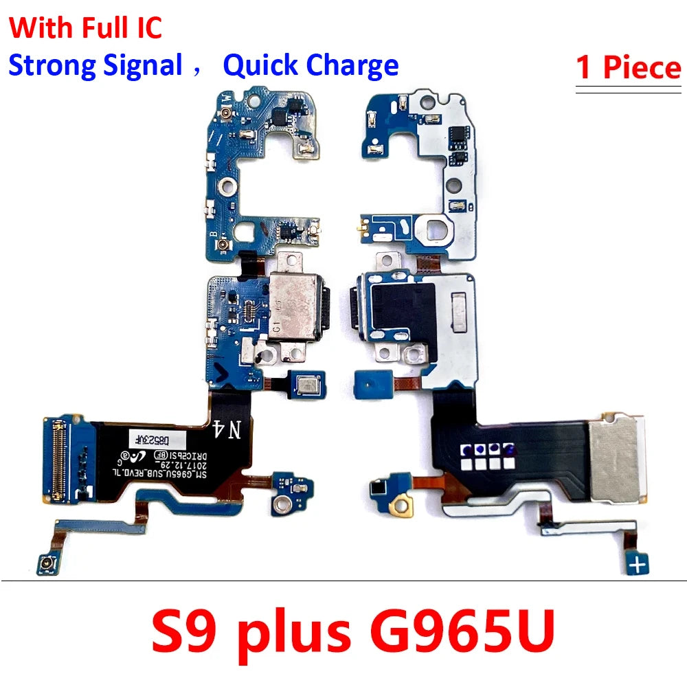 For Samsung S8 S9 Plus S10 Lite 5G G950F G955F G965F USB Charging Dock Connector Flex Cable Microphone Board Samsung phone repair parts