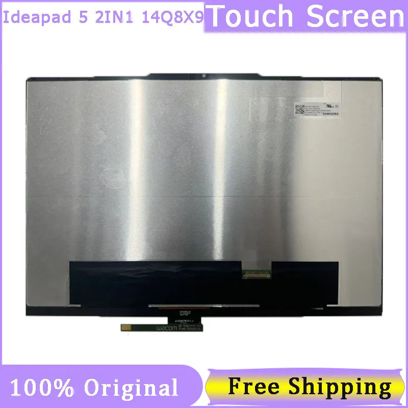 14 Inch Touch Screen For LENOVO IDEAPAD 5 2 IN 1 14Q8X9 14IRU9 14APH9 LCD Display Digitizer Assembly With Frame OLED Lenovo laptop repair parts
