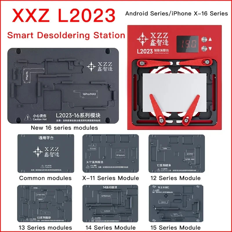 Xinzhizao XZZ L2023 Preheater Desoldering Station for iPhone X - 17PM Android Dot Matrix Motherboard Chip Soldering Repair tools Professional Repair Tools