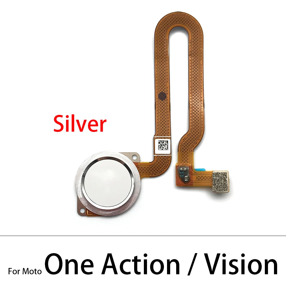 10Pcs, New For Motorola Moto One Vision Action Hyper Macro Fusion Plus Home Button FingerPrint Touch ID Sensor Flex Cable Motorola phone repair parts