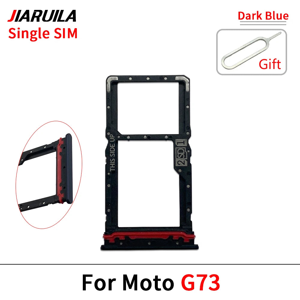 10Pcs/Lot, SIM Card Tray Slot Holder Adapter Accessories For Motorola Moto G13 G23 G53 G73 Motorola phone repair parts