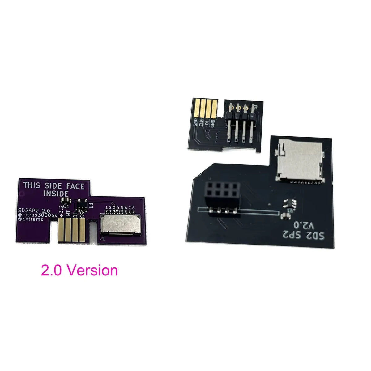 1PC  Replacement  2.0 Verison Micro SD Card Adapter TF Card Reader For GameCube NGC SD2SP2 SDLoad SDL Adapter Game console repair parts