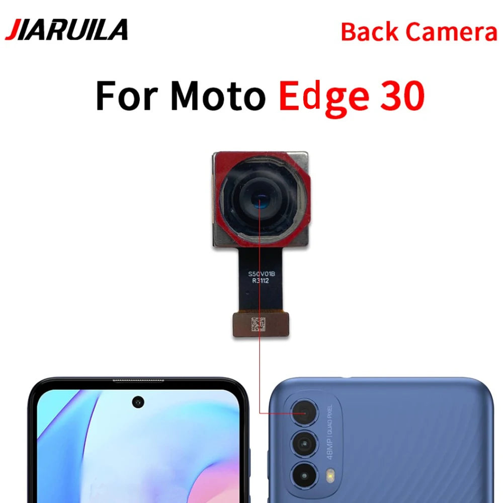 Front Camera Flex Front Back Rear Camera Module Flex Cable For Motorola Moto Edge 20 30 40 50 Neo Fusion Lite Pro Motorola phone repair parts
