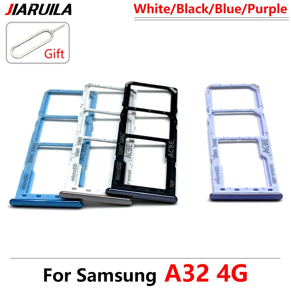 SIM Card Tray Slot Holder Adapter Accessories For Samsung A22 A32 4G 5G Replacement Spare Parts Samsung phone repair parts