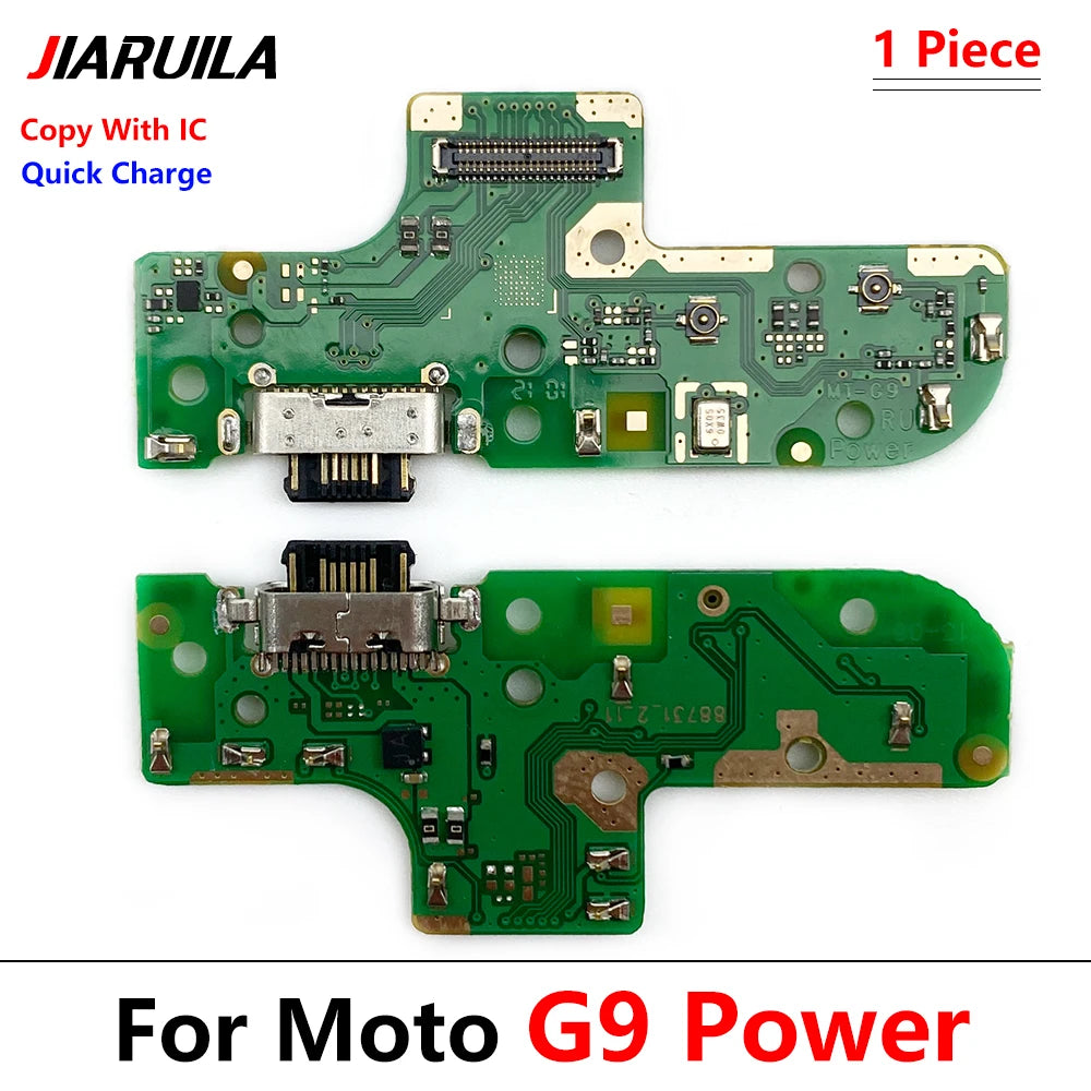 10Pcs/Lot, Dock Connector Micro USB Charger Charging Port Flex Cable Microphone Board For Moto G4 G5 G9 G8 G7 G6 Play Plus Power Motorola phone repair parts