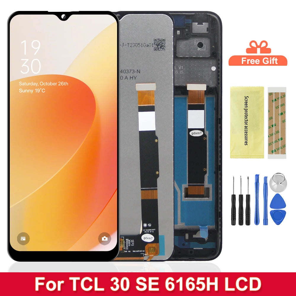 6.52'' For TCL 30SE 6165H 6156H1 6165A 6165A1 6165S LCD Display Touch Screen Digitizer Assembly Replacement Parts TCL phone repair parts