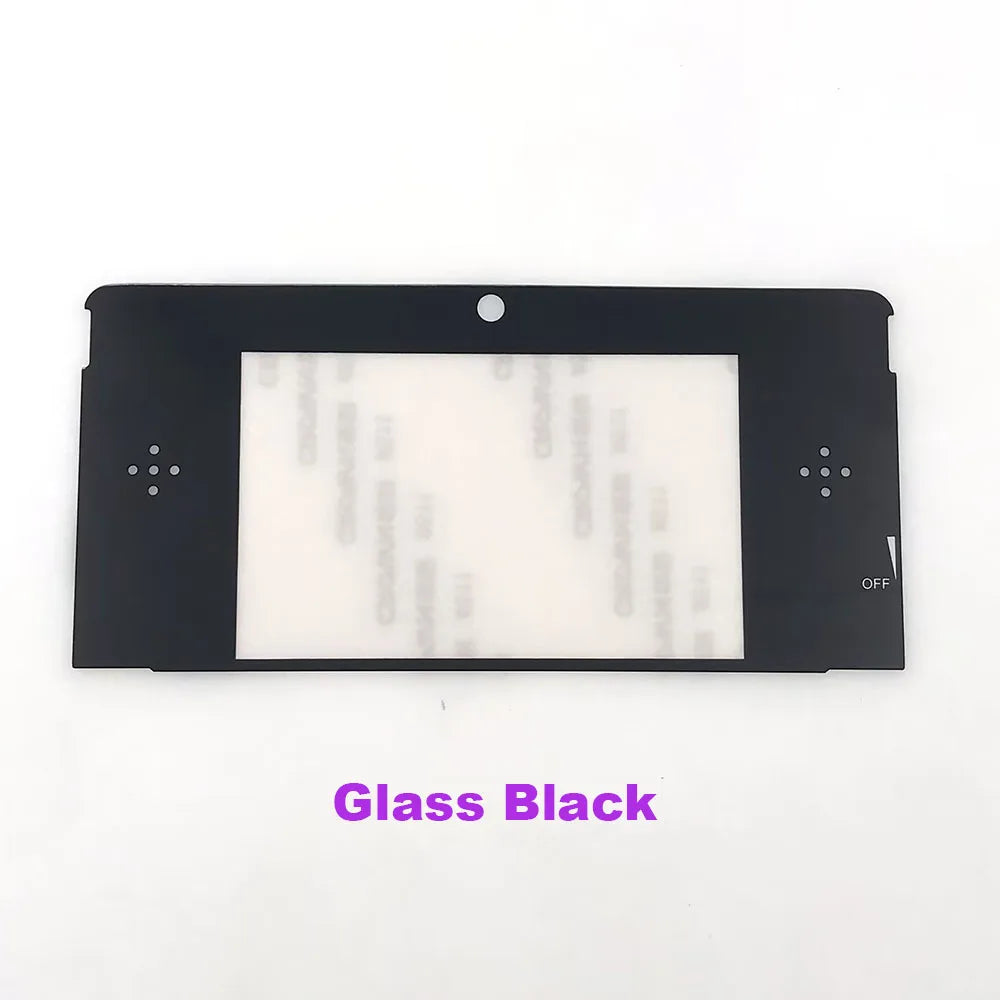 1-3PCS Replacement Black White Plastic Glass Upper Front Top Frame LCD Screen Mirror Lens Cover For Nintendo 3DS Game console repair parts