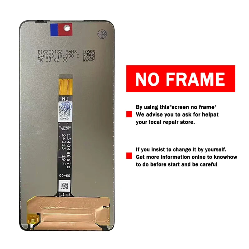 6.78'' Tested G75 Display Screen For Motorola Moto G75 LCD Display Touch Panel Screen Digitizer Assembly Replacment Motorola phone repair parts