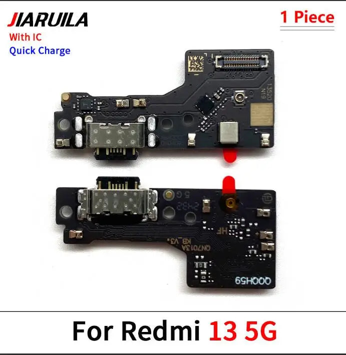 New USB Charging Port Board Flex Cable Connector For Xiaomi Redmi 8 8A 9 9C 9A 9T 10C 12C 10A 10 12 12C 13C 13 4G 5G Microphone Xiaomi  Xiao mi phone repair parts