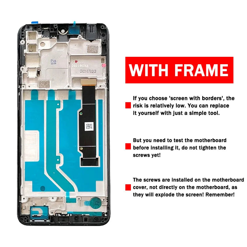 6.82"For TCL 20 SE 20 se LCD Display Touch Screen Digitizer For TCL 20SE 20se T671H, T671F, T671O, T671E Display Replacement TCL phone repair parts