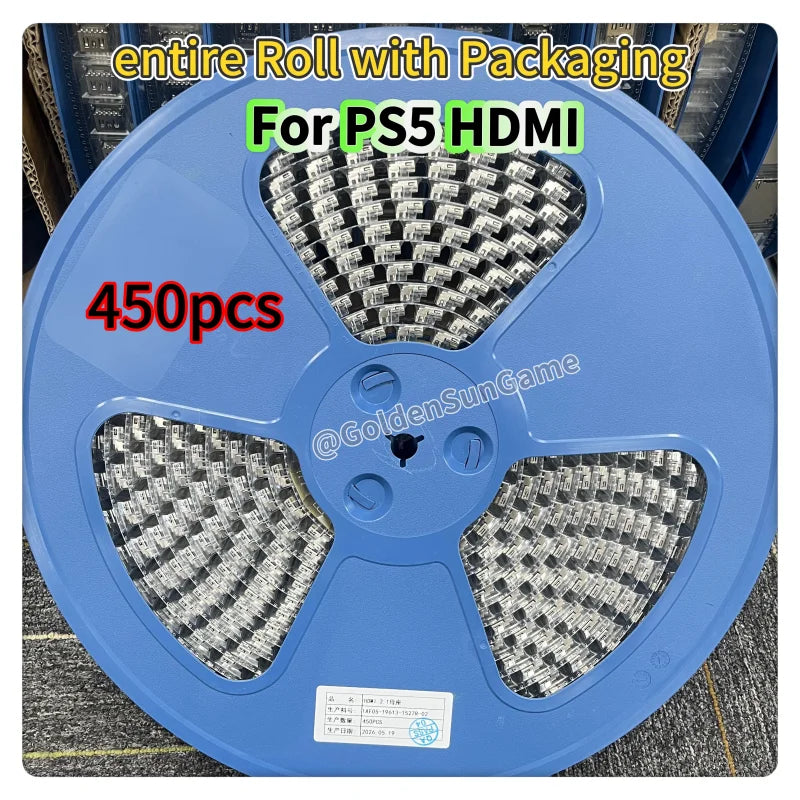 450pcs Original New for Ps5 Dualsense5 Hdmi Connector Interface Socket for PS5 Pro Slim Game Console HDMI-compatible Repair  Game console repair parts