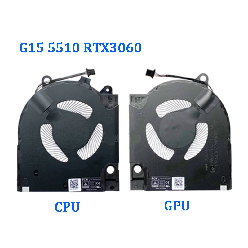 NEW ORIGINAL Laptop CPU GPU Cooling Fan For DELL G15 5510 5511 5515 2021 RTX3050 RTX3060 RTX3070 CN-0203MH  Dell laptop repair parts