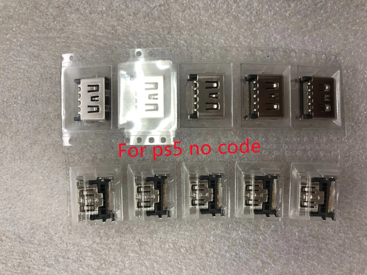 10pcs/lot Original For PS5 HDMI-compatible Port Socket Interface Connector for PS4 1000 1200 Fat Slim PRO HDMI-compatible Port  Game console repair parts