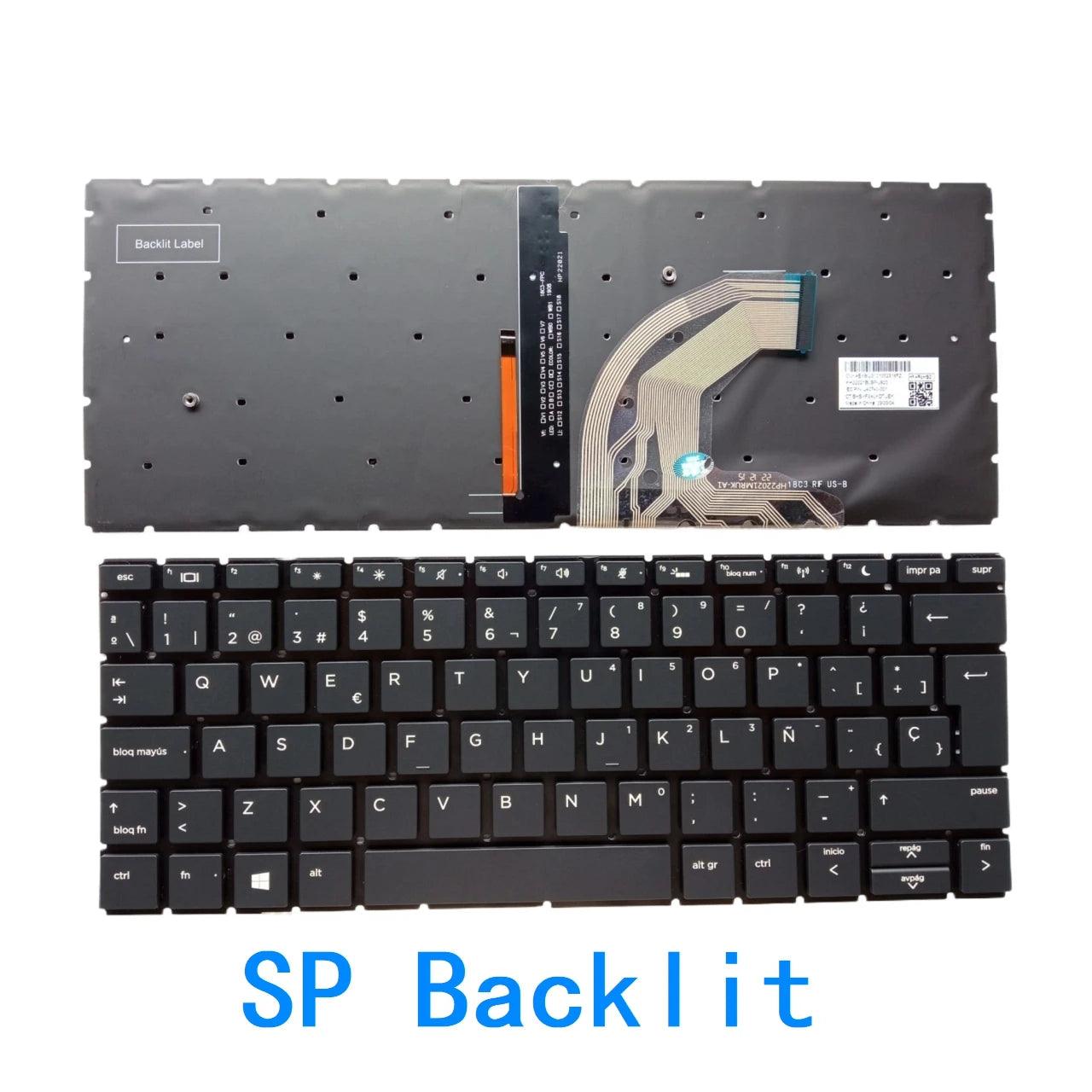 New US Russian Spanish UK language  Backlit Keyboard For HP ProBook 430 G6 435 G6 430 G7 435 G7 Notebook PC Replacement Keyboard HP laptop repair parts