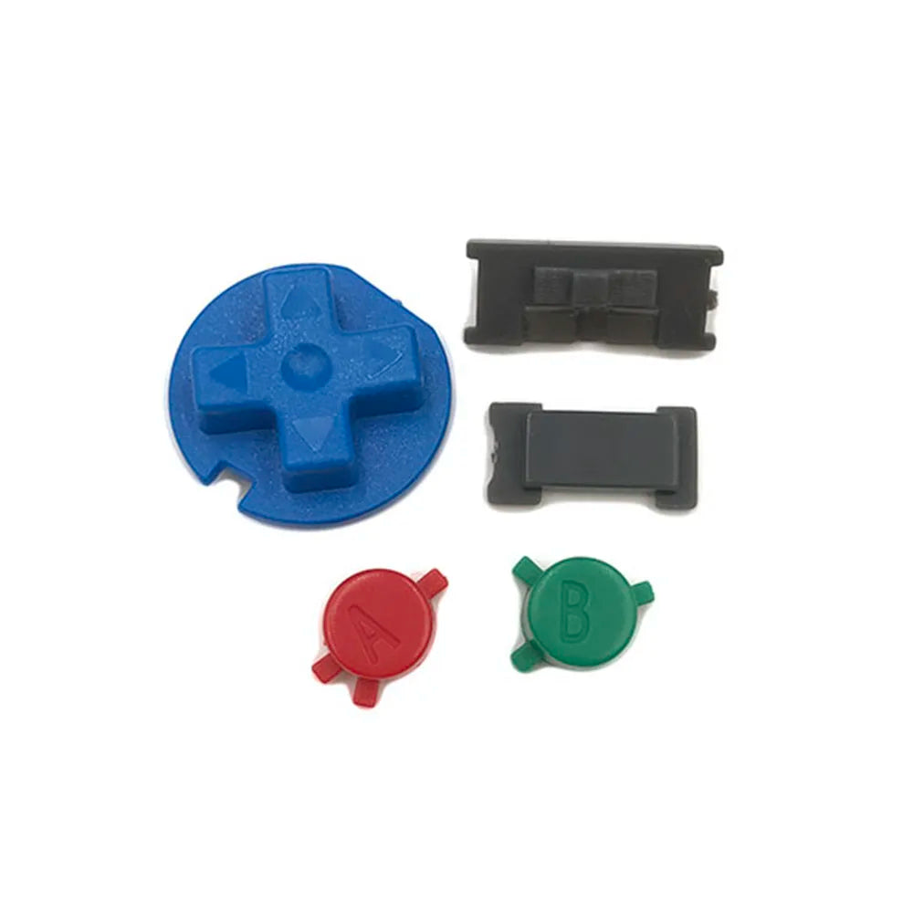 1-10sets For GBC Plastic Power ON OFF Buttons Keypad A-B D-pad Game console repair parts